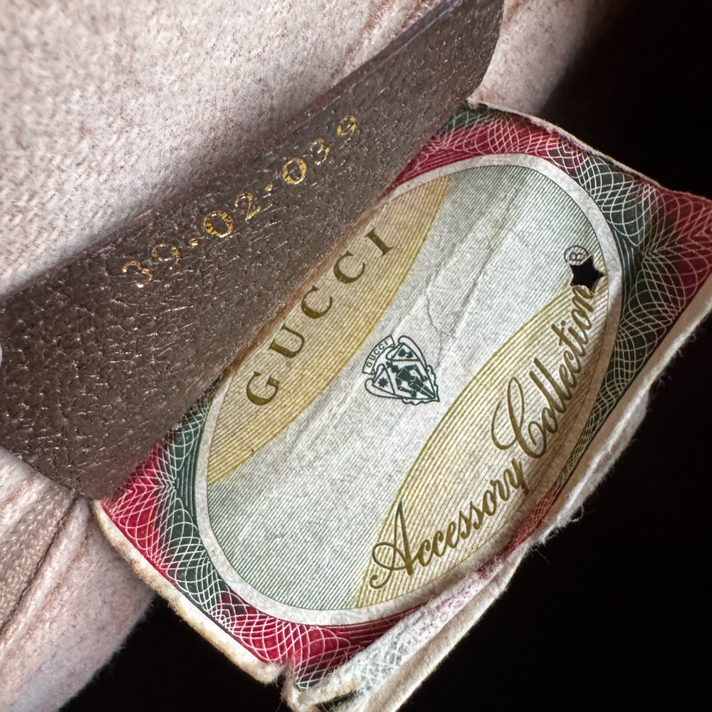 Authentic GUCCI Sherry Line GG Monogram Bag Beige and Brown Monogram Bag - Picture 13 of 15